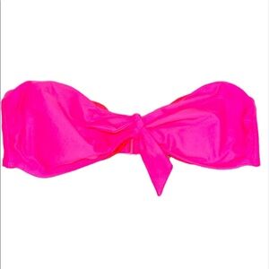 Old navy HOT PINK strapless bikini top